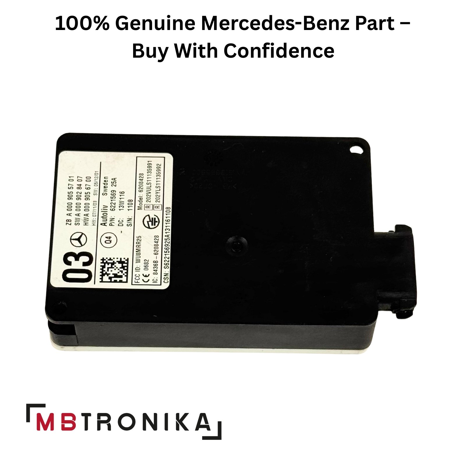 Mercedes Radar A0009055701 Sensor Blind Spot Radar Distance Module - Image 8